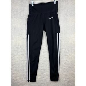 Adidas Climalite Leggings Womens Size Small Black Gym Workout Pants Athleisure